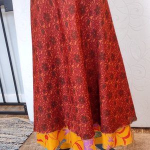 Darn Good Yarn Regular Ankle Sari Wrap Skirt